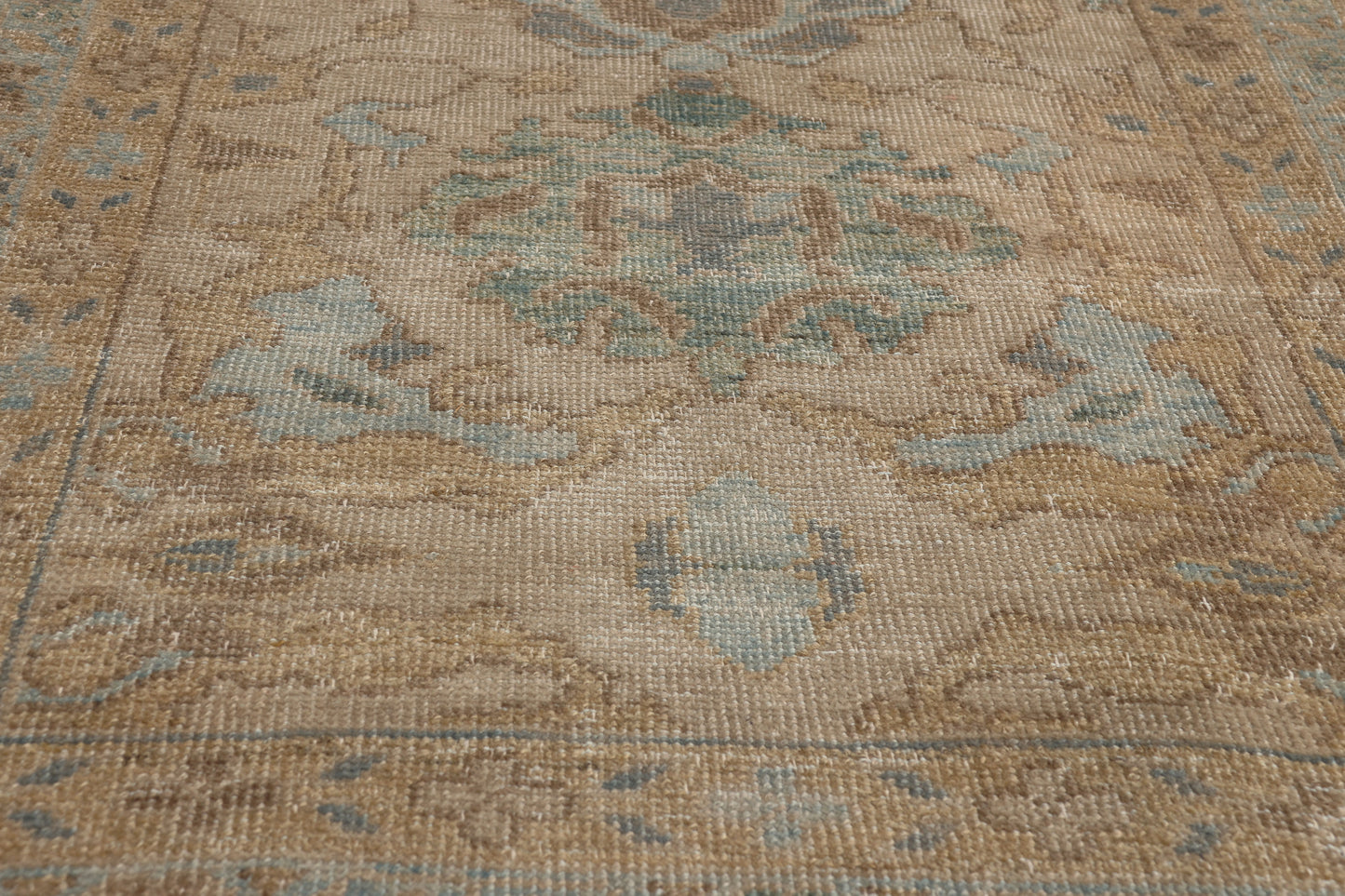 3 x 14 - Tan Vintage Persian Sultanabad Rug - 79794