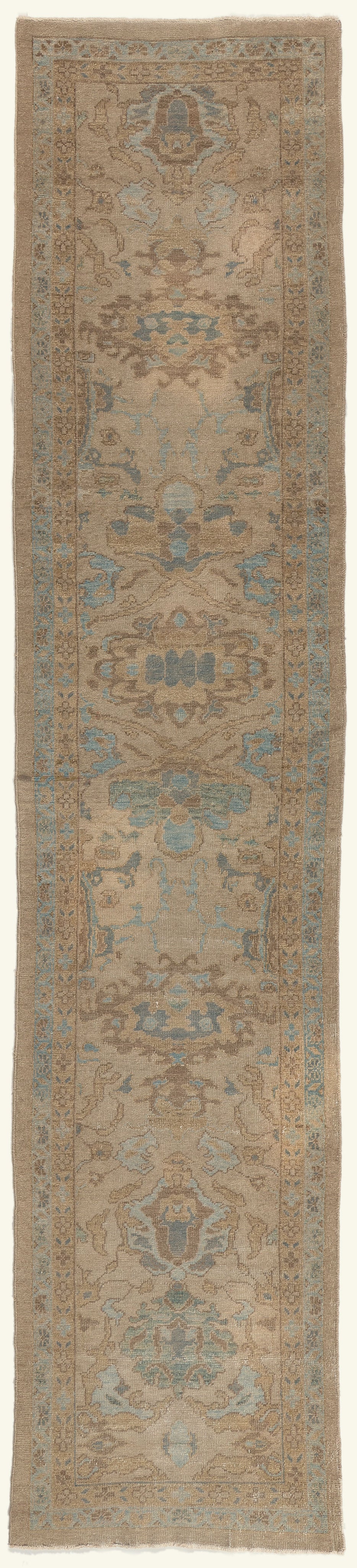 3 x 14 - Tan Vintage Persian Sultanabad Rug - 79794