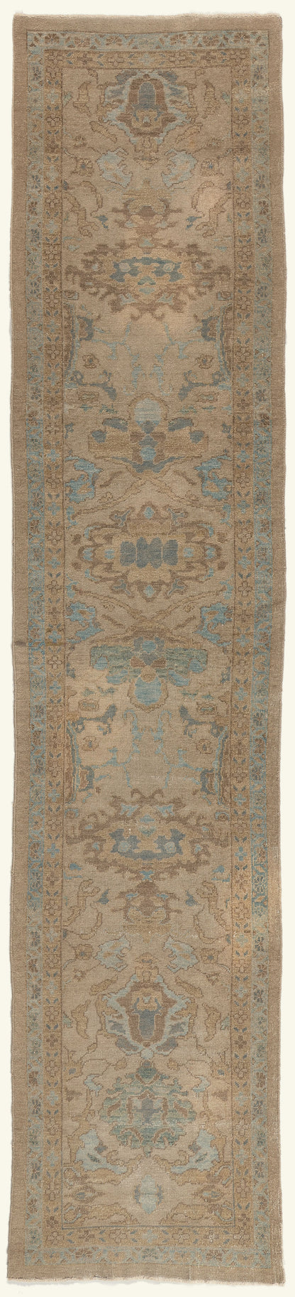 3 x 14 - Tan Vintage Persian Sultanabad Rug - 79794