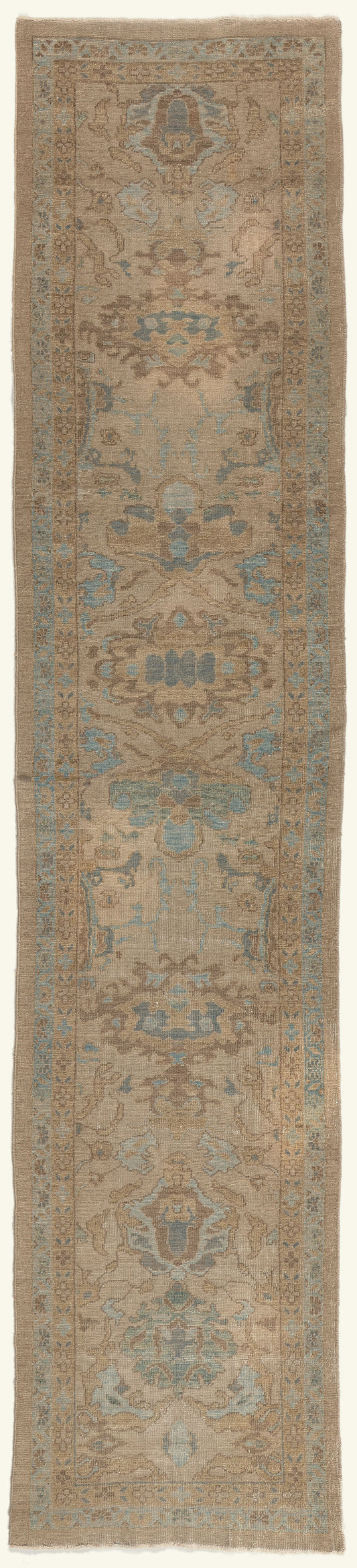 3 x 14 - Tan Vintage Persian Sultanabad Rug - 79794