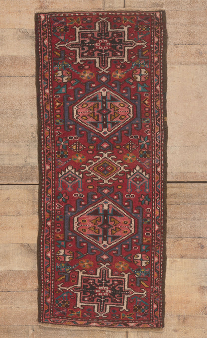 2 x 5 - Red Vintage Persian Heriz Rug - 79796