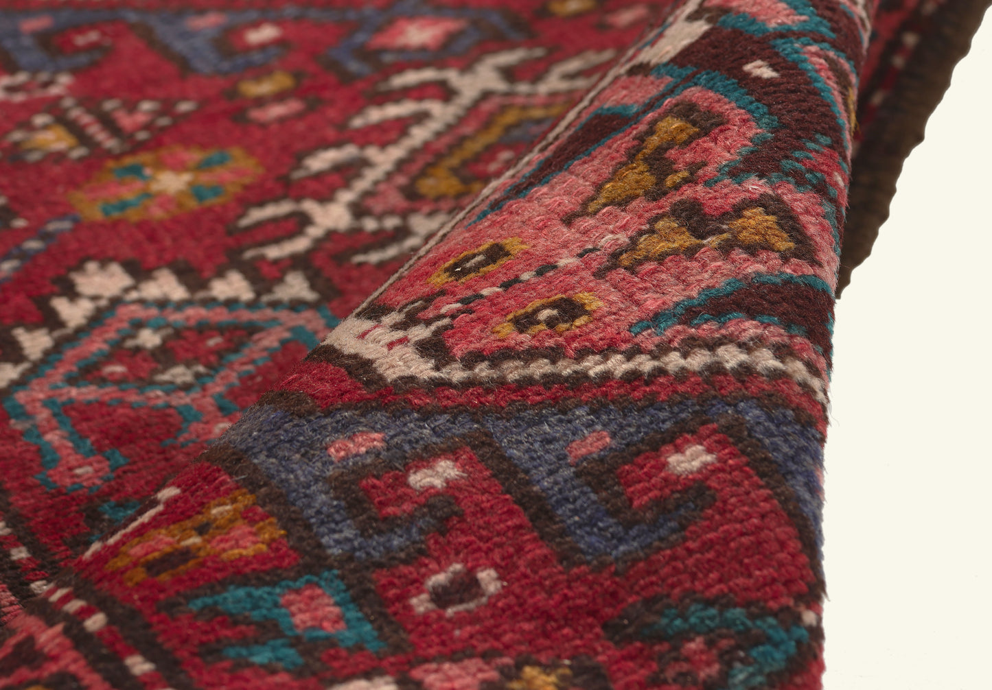 2 x 5 - Red Vintage Persian Heriz Rug - 79796