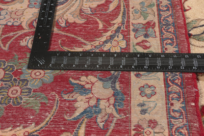 13 x 19 - Ivory Vintage Persian Isfahan Rug - 79797