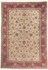 13 x 19 - Ivory Vintage Persian Isfahan Rug - 79797