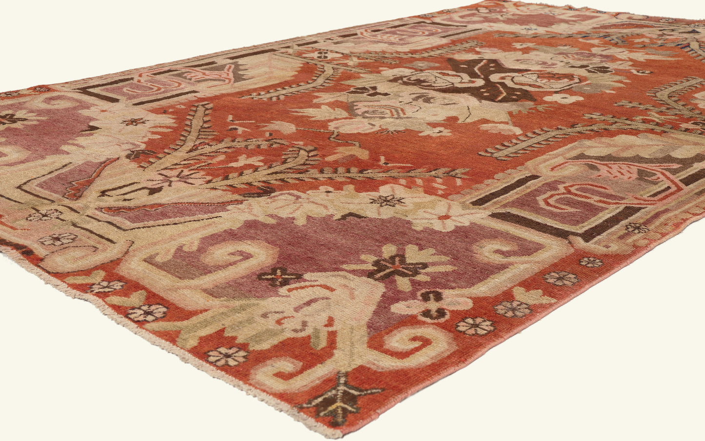 6 x 9 - Red Antique Turkestan Khotan Rug - 79798