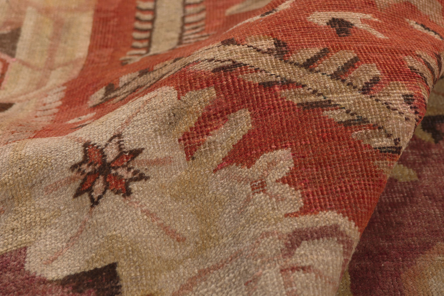 6 x 9 - Red Antique Turkestan Khotan Rug - 79798