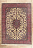 10 x 14 - Ivory Antique Persian Kerman Rug - 79800