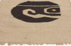 1 x 2 - Beige Vintage Mexican Zapotec Rug - 79802