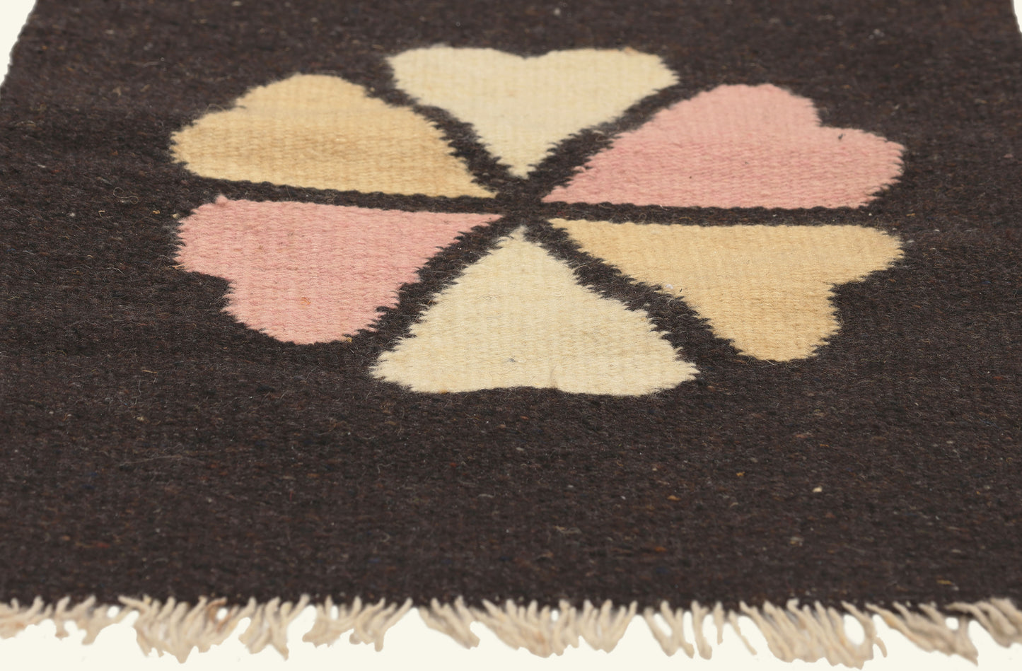 1 x 2 - Brown Vintage Mexican Zapotec Rug - 79803