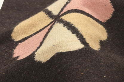 1 x 2 - Brown Vintage Mexican Zapotec Rug - 79803