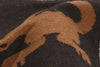1 x 2 - Brown Vintage Mexican Zapotec Rug - 79804