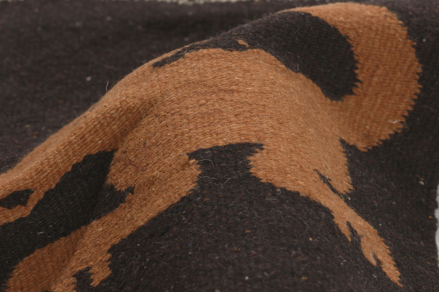 1 x 2 - Brown Vintage Mexican Zapotec Rug - 79804