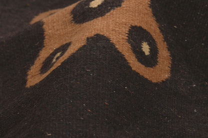 1 x 2 - Brown Vintage Mexican Zapotec Rug - 79805