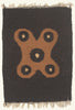 1 x 2 - Brown Vintage Mexican Zapotec Rug - 79805