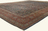 10 x 13 - Navy Blue Antique Persian Kashan Rug - 79806