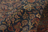 10 x 13 - Navy Blue Antique Persian Kashan Rug - 79806