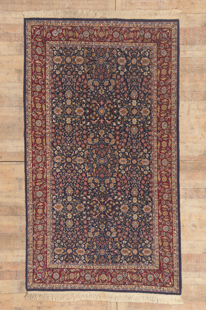 5 x 9 - Navy Blue Vintage Chinese Tabriz Rug - 79807