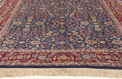 5 x 9 - Navy Blue Vintage Chinese Tabriz Rug - 79807