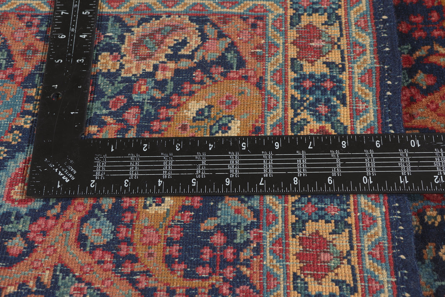 3 x 4 - Navy Blue Antique Persian Tabriz Rug - 79808