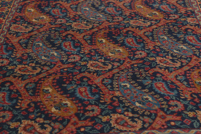 3 x 4 - Navy Blue Antique Persian Tabriz Rug - 79808