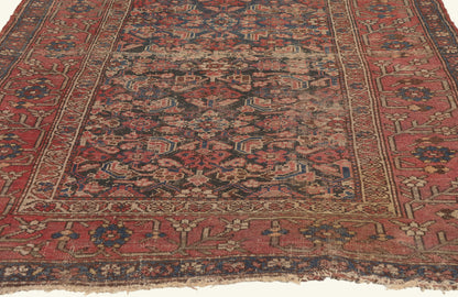 4 x 5 - Navy Blue Antique Persian Malayer Rug - 79811