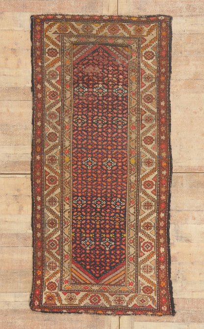 4 x 7 - Navy Blue Antique Caucasian Kazak Rug - 79812