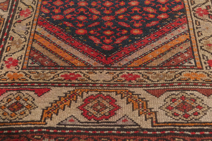 4 x 7 - Navy Blue Antique Caucasian Kazak Rug - 79812