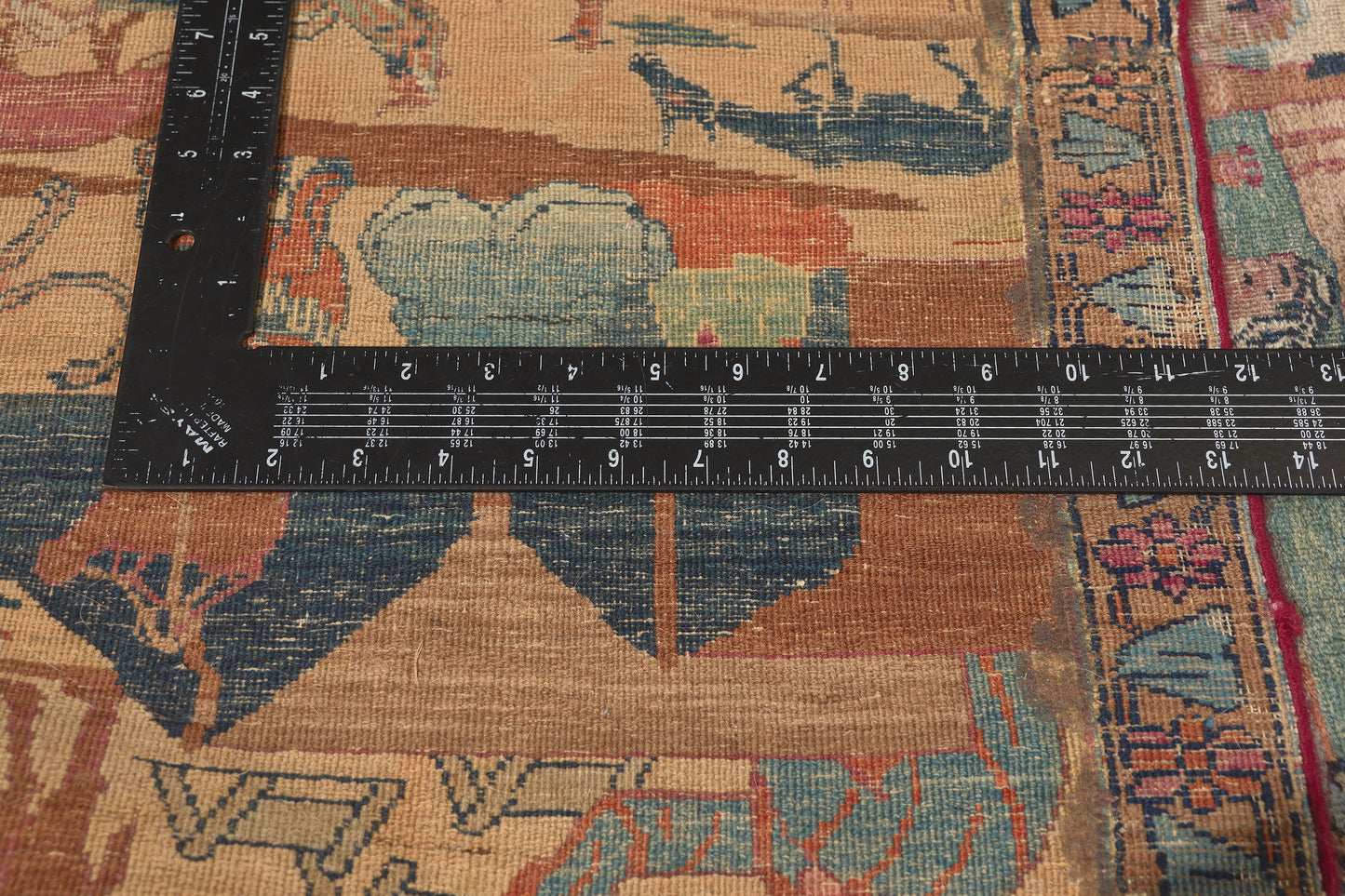 3 x 24 - Multicolor Antique Persian Khorassan Rug - 79813