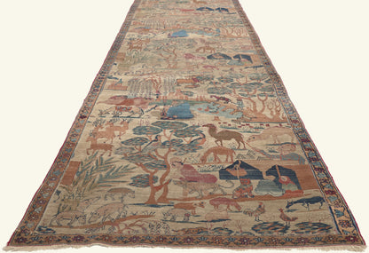3 x 24 - Multicolor Antique Persian Khorassan Rug - 79813