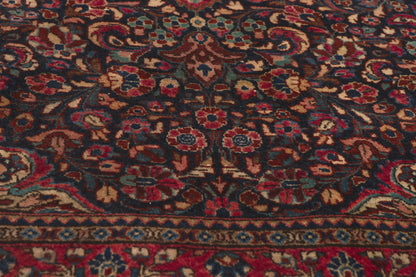 3 x 5 - Navy Blue Antique Persian Sarouk Rug - 79814