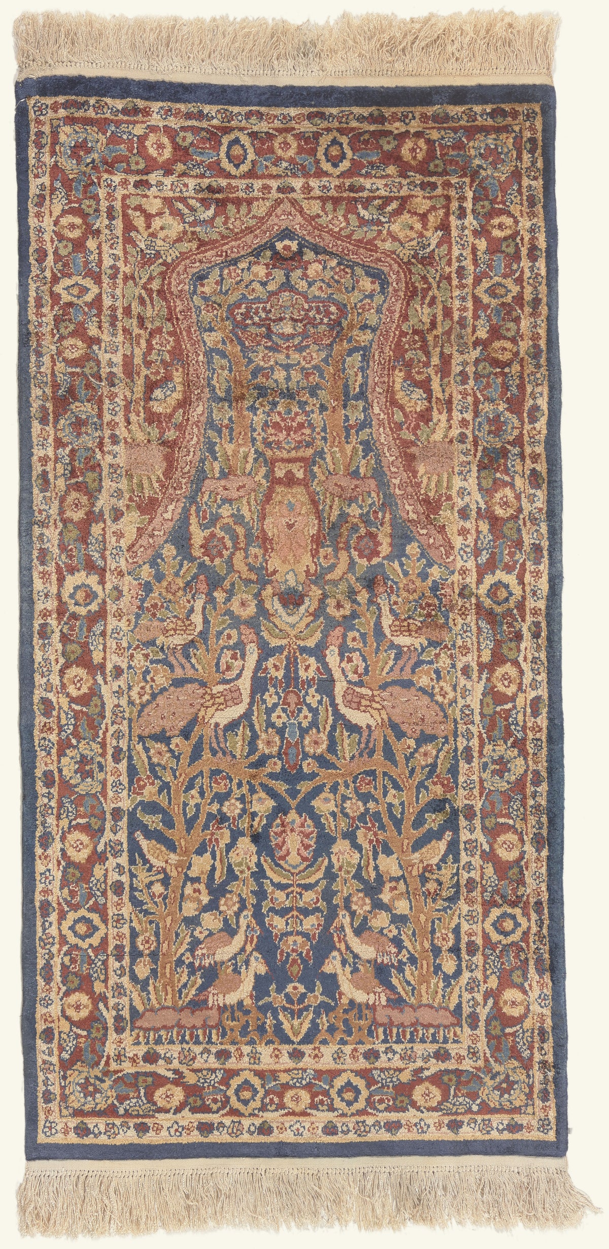 2 x 4 - Blue Vintage Turkish Hereke Rug - 79815