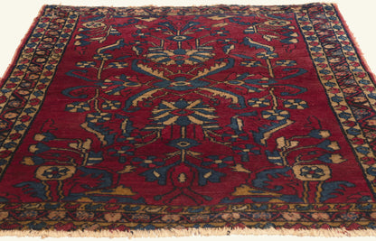 3 x 5 - Red Antique Persian Lilihan Rug - 79816
