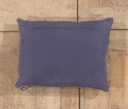 1 x 1 - Navy Blue Vintage Caucasian Pillow - 79819