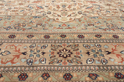 12 x 20 - Ivory Vintage Indian Tabriz Rug - 79822