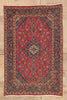 3 x 5 - Red Vintage Persian Kashan Rug - 79824