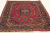 3 x 5 - Red Vintage Persian Kashan Rug - 79824