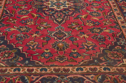 3 x 5 - Red Vintage Persian Kashan Rug - 79824