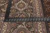 10 x 13 - Black Vintage Persian Tabriz Rug - 79825
