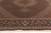 10 x 13 - Black Vintage Persian Tabriz Rug - 79825