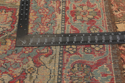 12 x 16 - Red Antique Indian Agra Rug - 79828