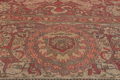 12 x 16 - Red Antique Indian Agra Rug - 79828