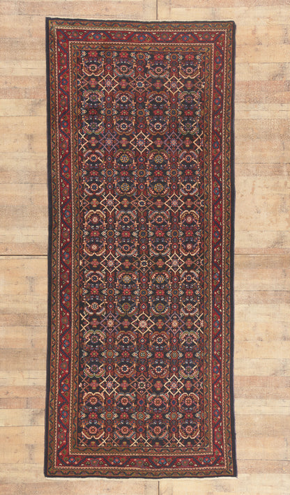 5 x 11 - Navy Blue Antique Persian Mahal Rug - 79829