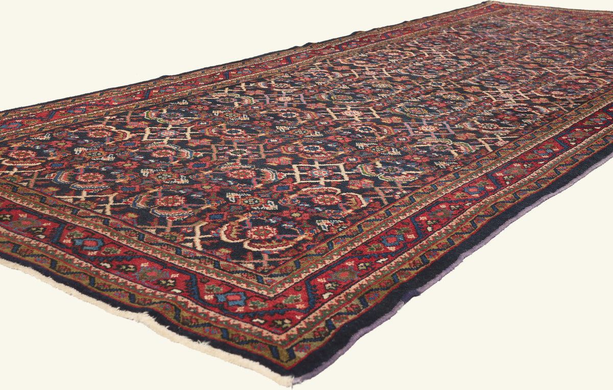 5 x 11 - Navy Blue Antique Persian Mahal Rug - 79829