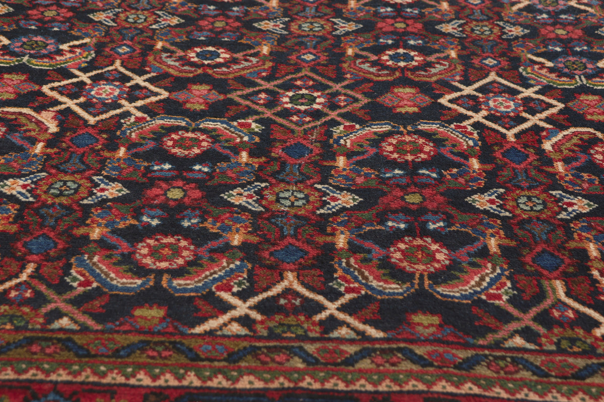 5 x 11 - Navy Blue Antique Persian Mahal Rug - 79829