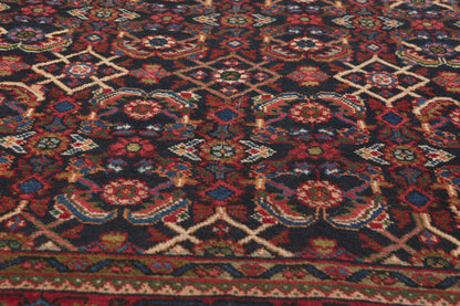 5 x 11 - Navy Blue Antique Persian Mahal Rug - 79829