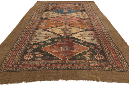 5 x 10 - Brown Antique Persian Malayer Rug - 79831