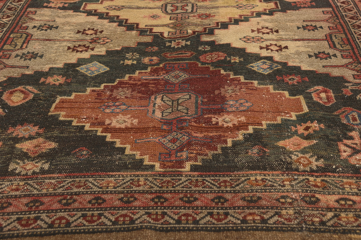5 x 10 - Brown Antique Persian Malayer Rug - 79831