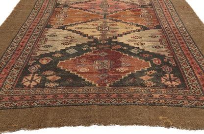 5 x 10 - Brown Antique Persian Malayer Rug - 79831