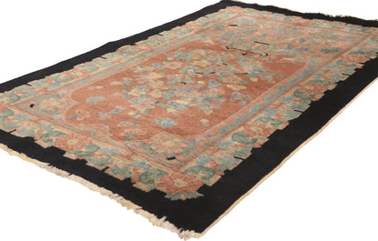 3 x 5 - Rust Antique Chinese Art Deco Rug - 79832