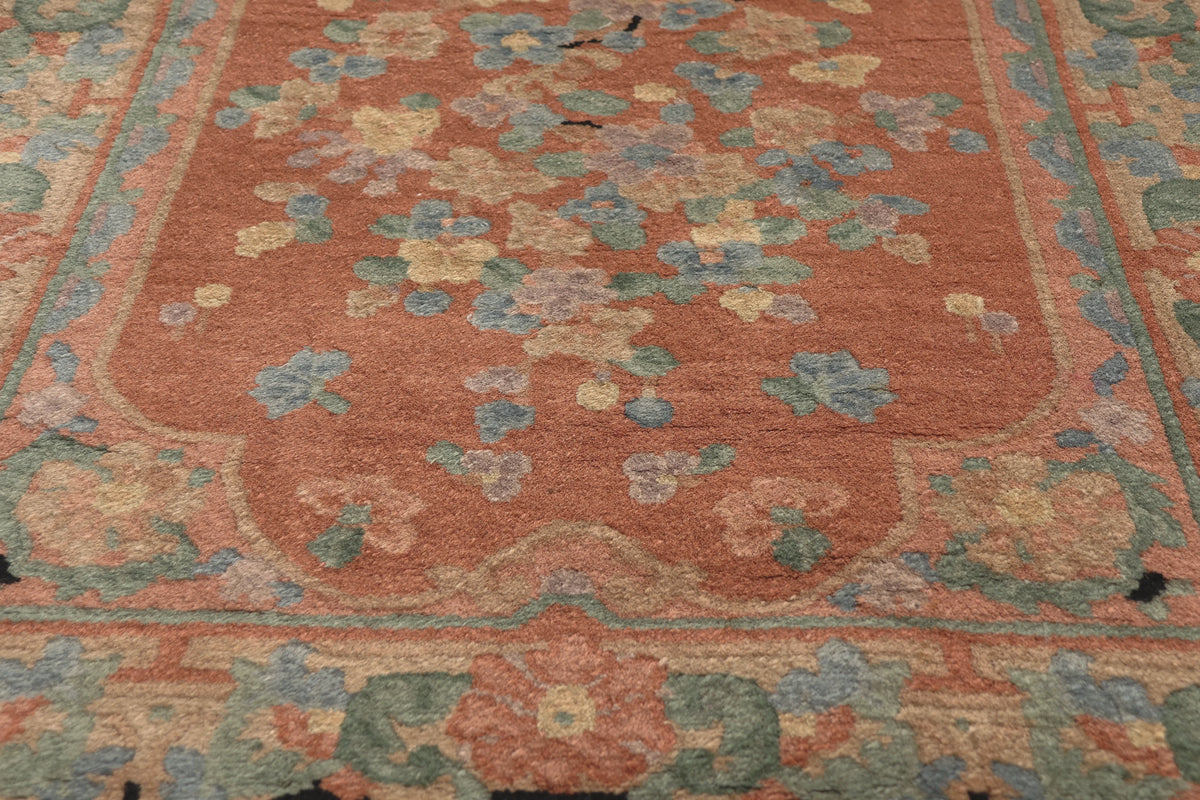3 x 5 - Rust Antique Chinese Art Deco Rug - 79832